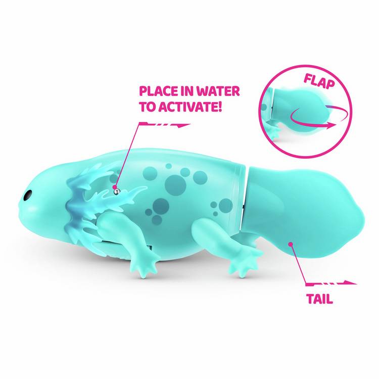 Pets Alive swimming axolotl bath toy, UK version
