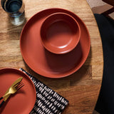 Argos Habitat 12 Piece Stoneware Dinner Set - Rust- Buy online at McGrocer