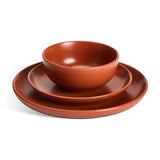 Habitat stoneware dinner set rust 12-piece (British brand)