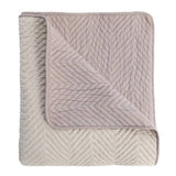 Argos Home herringbone quilted bedspread blush 200x220cm (British brand)