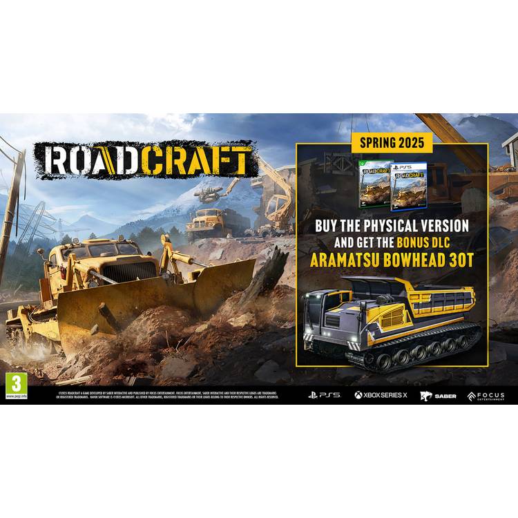 RoadCraft PS5 simulation game, UK version