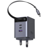 UGREEN Nexode Pro 100W charger with retractable USB-C cable, UK version