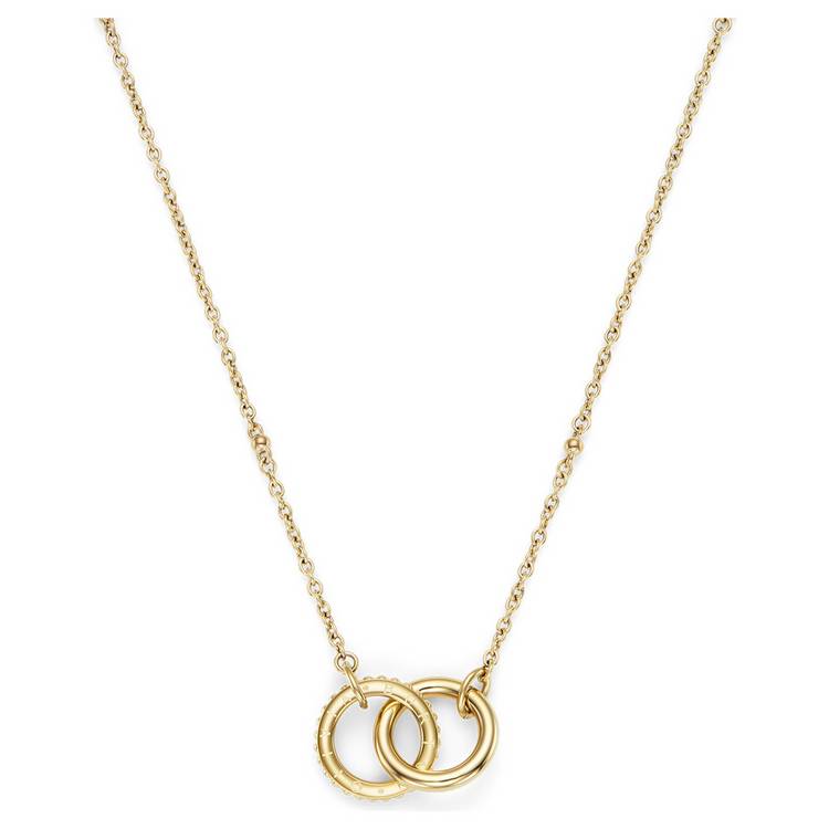Olivia Burton gold-plated interlock necklace (British brand)