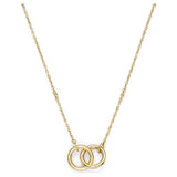 Olivia Burton gold-plated interlock necklace (British brand)