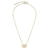 Olivia Burton gold-plated interlock necklace (British brand)