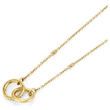 Olivia Burton gold-plated interlock necklace (British brand)