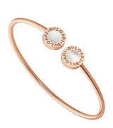 Harrods Bvlgari Rose Gold and Mother-of-Pearl Bangle- Buy online at McGrocer