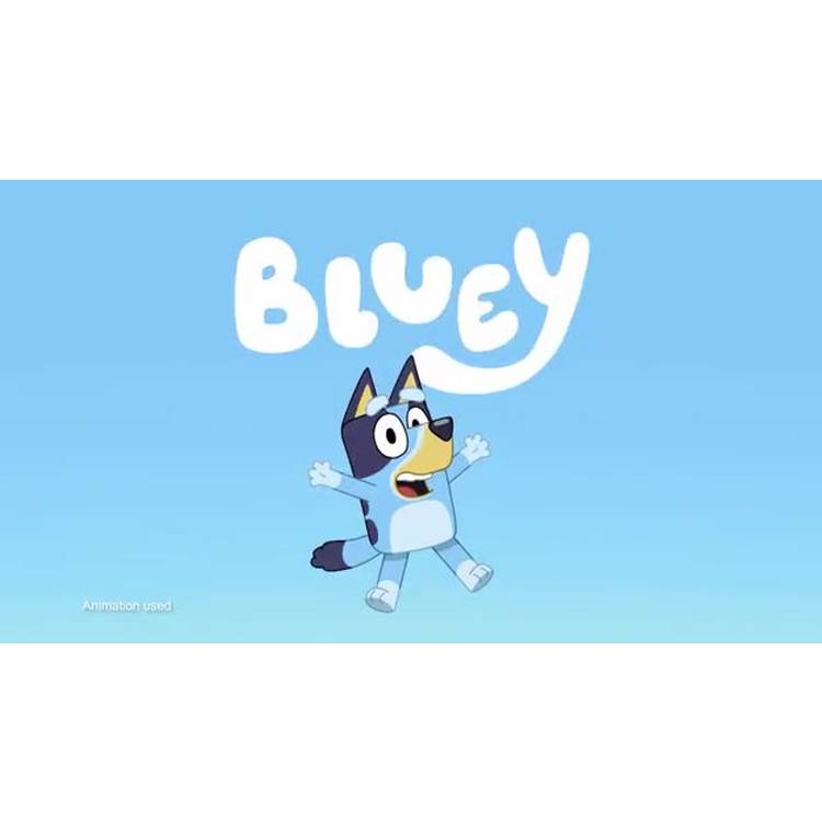 Bluey toy car playset with Muffin figure - British product