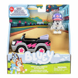 Bluey toy car playset with Muffin figure - British product