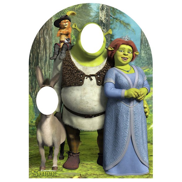 Star Cutout Shrek stand in child sized cardboard cutout (British brand)
