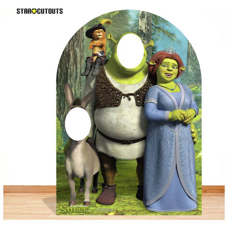 Star Cutout Shrek stand in child sized cardboard cutout (British brand)