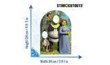 Star Cutout Shrek stand in child sized cardboard cutout (British brand)