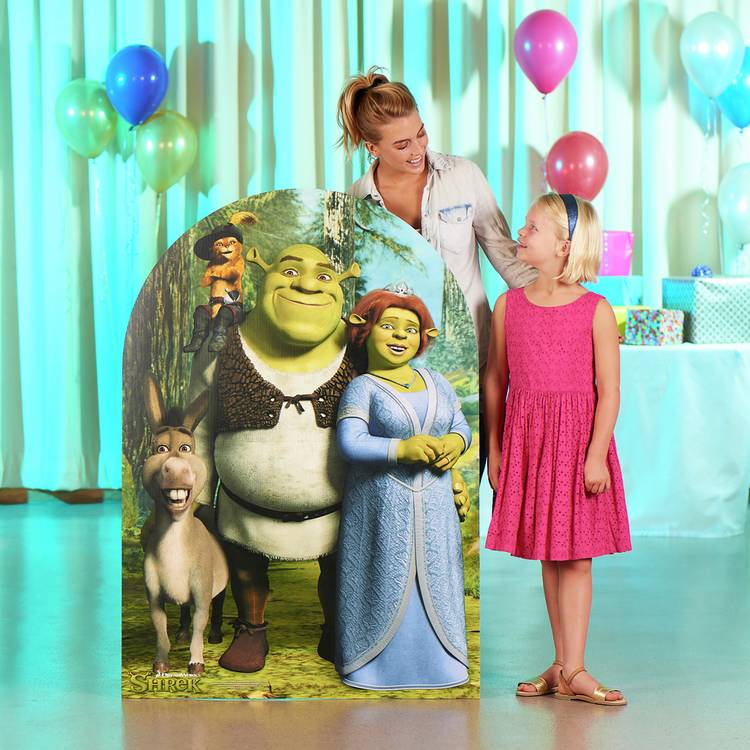 Star Cutout Shrek stand in child sized cardboard cutout (British brand)