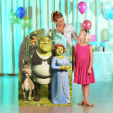Star Cutout Shrek stand in child sized cardboard cutout (British brand)