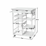 Argos Home pine tile top kitchen trolley (British brand)