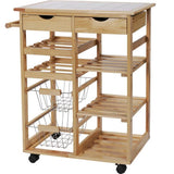 Argos Argos Home Pine Tile Top Kitchen Trolley- Buy online at McGrocer