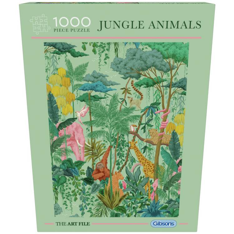 Gibsons jigsaw puzzle Jungle Animals 1000 piece - British product
