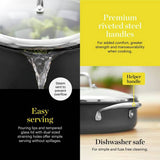 good FOOD hard anodised multi pan 28cm, imported from the UK