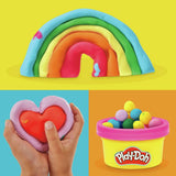 Play-Doh modeling compound set Rainbow Favors 50 tubs, UK version
