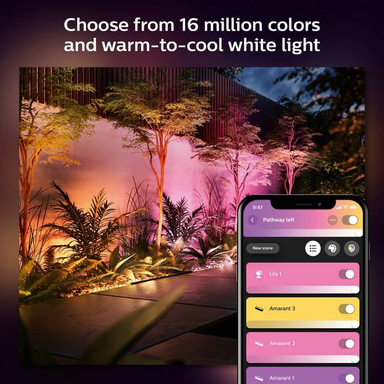 Philips Hue smart linear outdoor light Black - British product