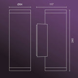 Philips Hue Appear outdoor wall light pack of 2, UK version