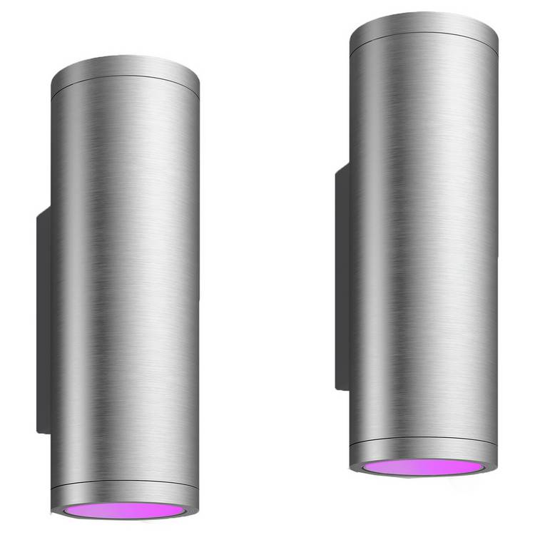 Philips Hue Appear outdoor wall light pack of 2, UK version
