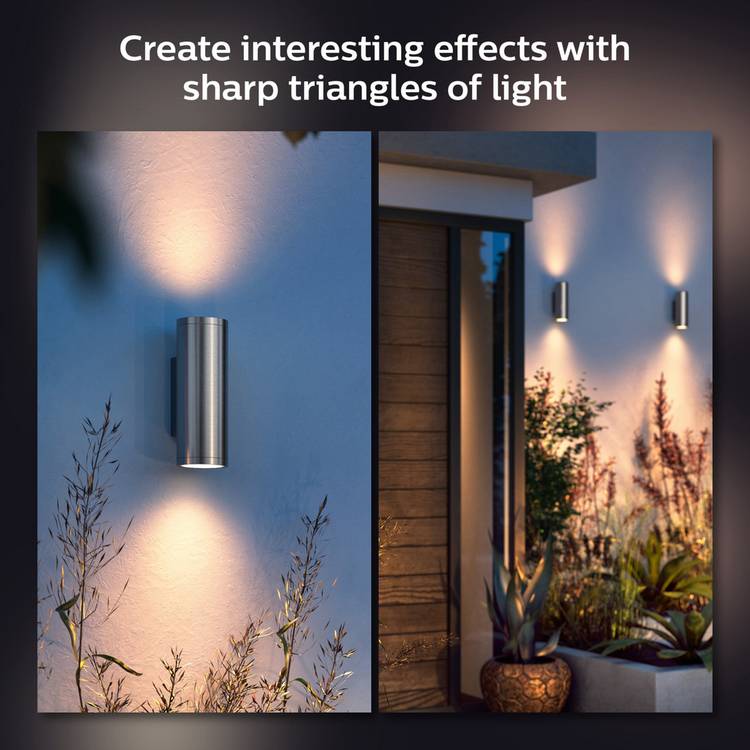 Philips Hue Appear outdoor wall light pack of 2, UK version