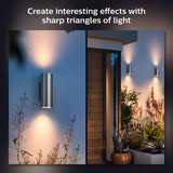 Philips Hue Appear outdoor wall light pack of 2, UK version