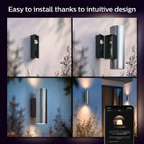 Philips Hue Appear outdoor wall light pack of 2, UK version