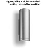 Philips Hue Appear outdoor wall light pack of 2, UK version