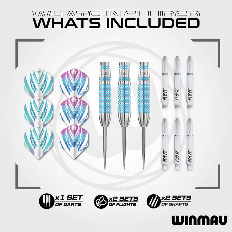 Winmau Azalea 24g 90% tungsten darts set, UK version