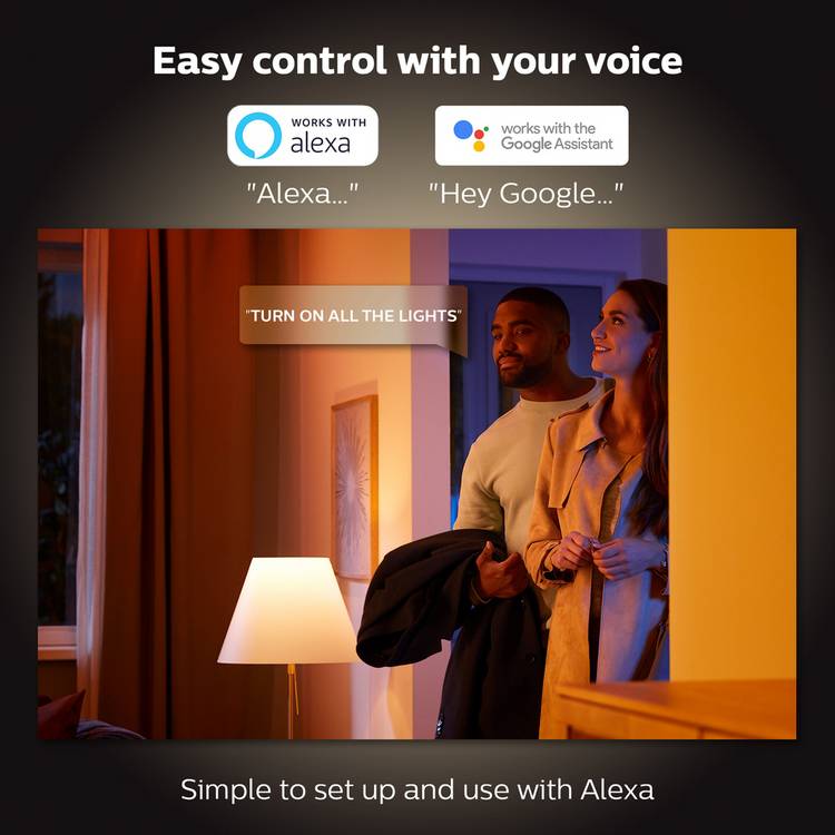 Philips Hue Bloom smart table lamp black, imported from the UK