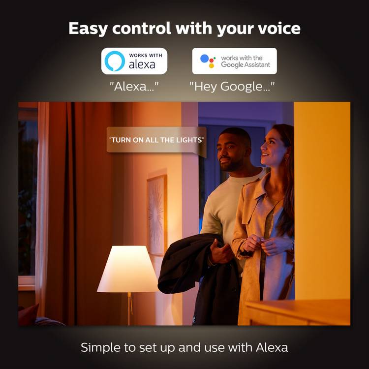 Philips Hue Bloom smart table lamp white, imported from the UK