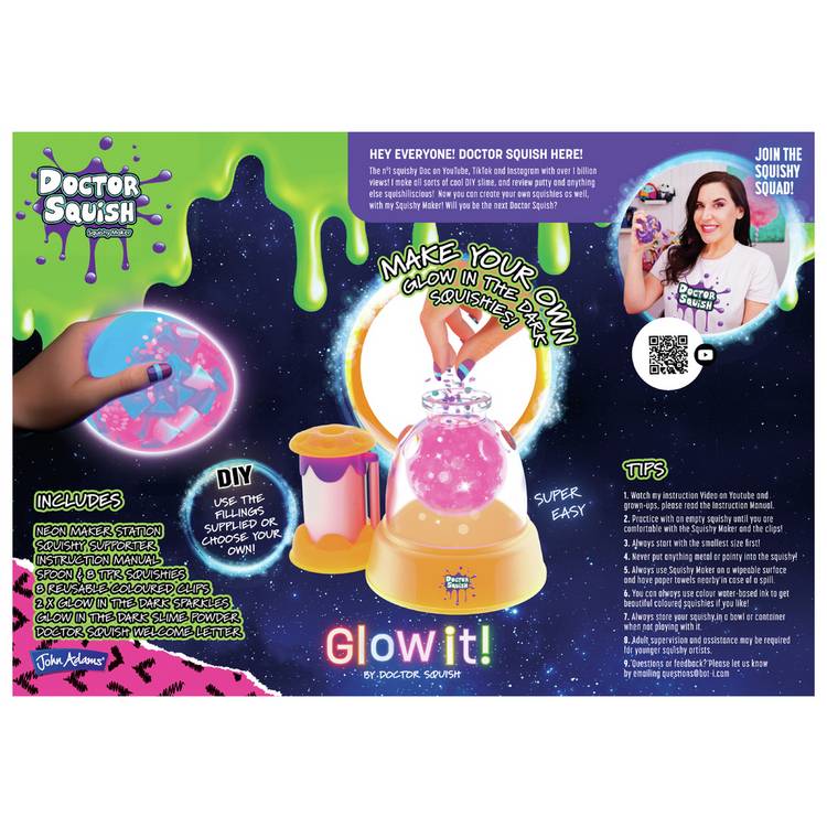 Doctor Squish Glow It squishy maker craft kit (British brand)