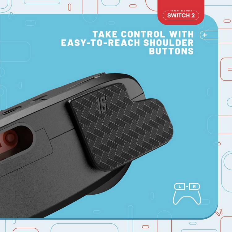 STEALTH controller grips for Nintendo Switch 2 twin pack - British product