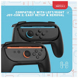 STEALTH controller grips for Nintendo Switch 2 twin pack - British product