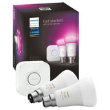 Argos Philips Hue B22 11W Smart LED Bulb Starter Kit - Twin Pack and Bridge- Buy online at McGrocer