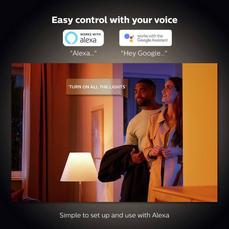 Philips Hue colour smart bulb E14 2 pack - British product