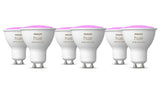 Philips Hue smart light bulbs GU10 pack of 6 (British brand)
