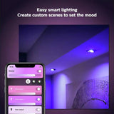 Philips Hue smart light bulbs GU10 pack of 6 (British brand)