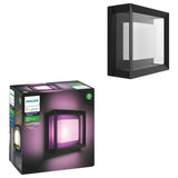 Philips Hue Econic outdoor wall light black, imported from the UK