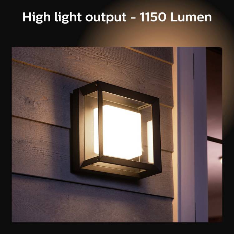Philips Hue Econic outdoor wall light black, imported from the UK