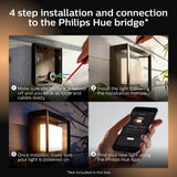 Philips Hue Econic outdoor wall light black, imported from the UK