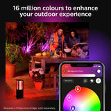 Philips Hue Econic outdoor wall light black, imported from the UK