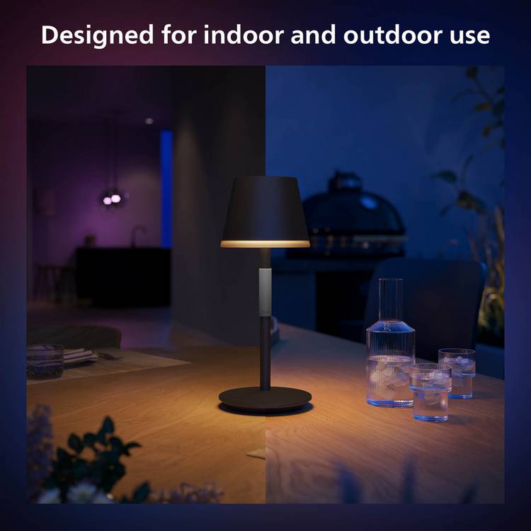 Philips Hue Go portable smart lamp black, imported from the UK