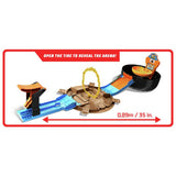 Hot Wheels Stunt Tyre Launcher Playset with Tiger Shark monster truck, imported from the UK