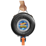 Hot Wheels Stunt Tyre Launcher Playset with Tiger Shark monster truck, imported from the UK