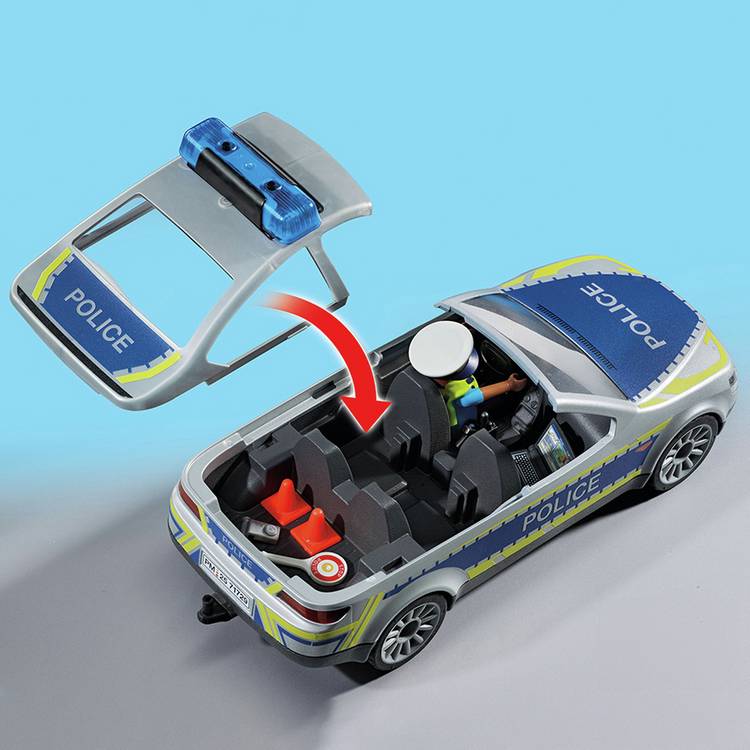 Playmobil police patrol car toy, imported from the UK
