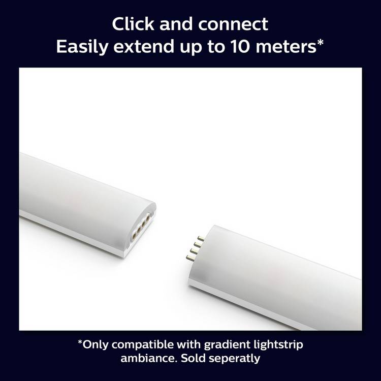 Philips Hue gradient smart lightstrip 2m with extension, imported from the UK