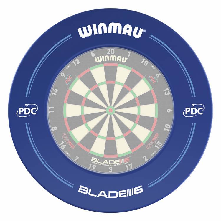 Winmau PDC blue dartboard surround (British brand)
